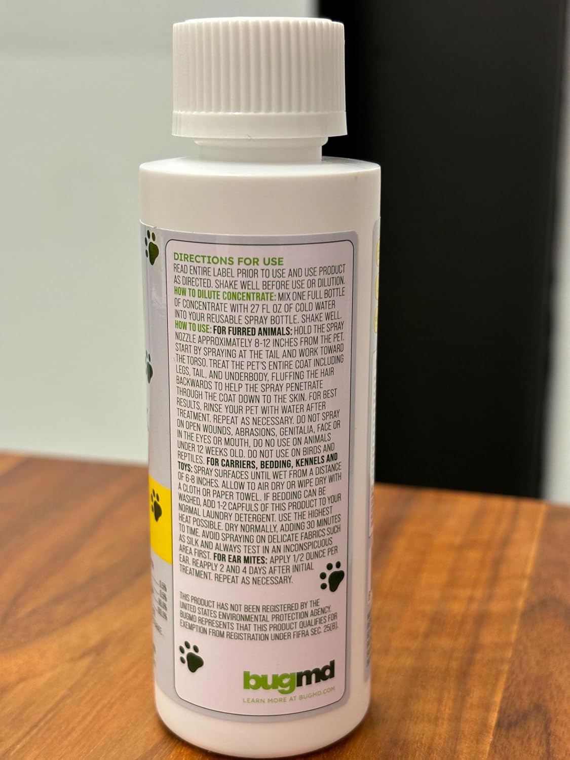 Flea and Tick Concentrate (3.7 Oz, 2 Pack) - Essential Oil-Powered Formula, Controls Fleas, Ticks, Mites in Dogs and Other Furred Animals, Spray on Pet Beds, Kennels